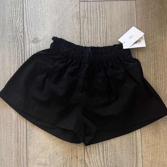 The Frankie Shop High Waist Black Women's Shorts - Picture 2 of 5